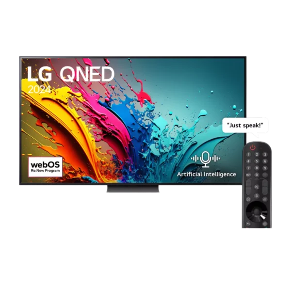 LG 86 Inch QNED QNED86 4K Smart TV AI Magic remote HDR10 webOS24 (2024 Model)