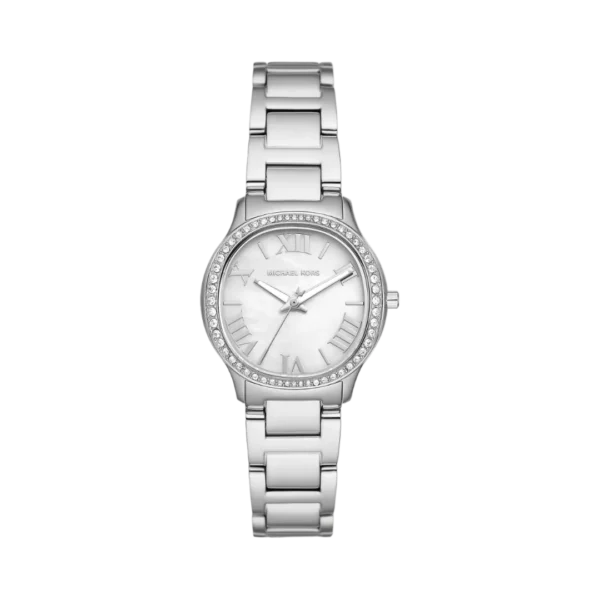 Mini Sage Pavé Silver-Tone Watch