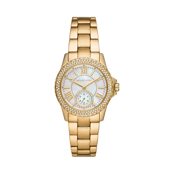 Mini Everest Pavé Gold-Tone Watch