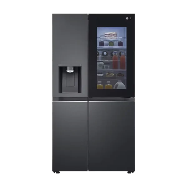 LG Side by Side Refrigerator Instaview Door-in-Door with Dispenser 674 Litres UVnano LINEARCooling ThinQ GR-X267CQES