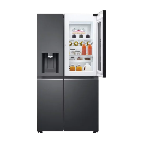 LG Side by Side Refrigerator Instaview Door-in-Door with Dispenser 674 Litres UVnano LINEARCooling ThinQ GR-X267CQES - Image 2