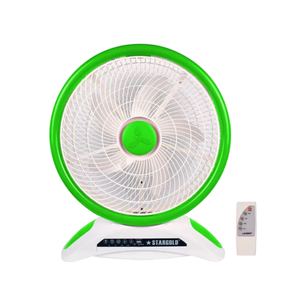 Stargold 14 Rechargeable Table Fan With Remote Control And Smd Led Light, 3 Speed 40w Copper Motor, Portable Desk Fan For Home Office Bedroom, Sg-4048 - Image 6