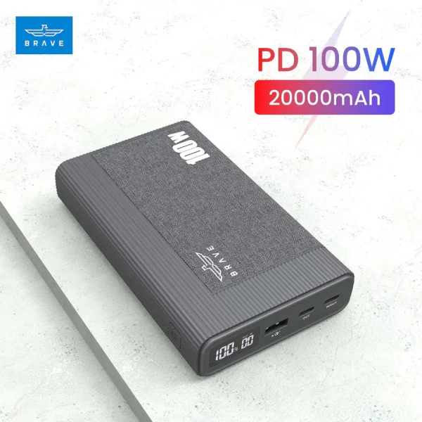 Brave Power Bank 20000mAh Black BP15 - Image 2