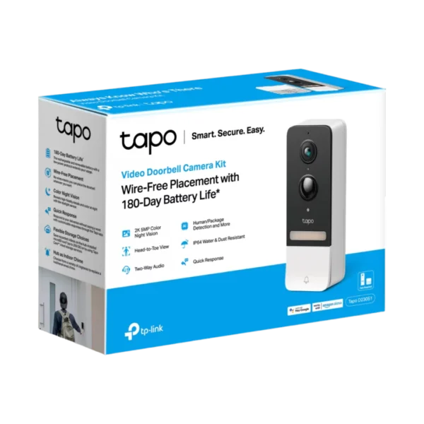 TPLink Tapo D230S1 Smart Video Doorbell Camera Kit - Image 5