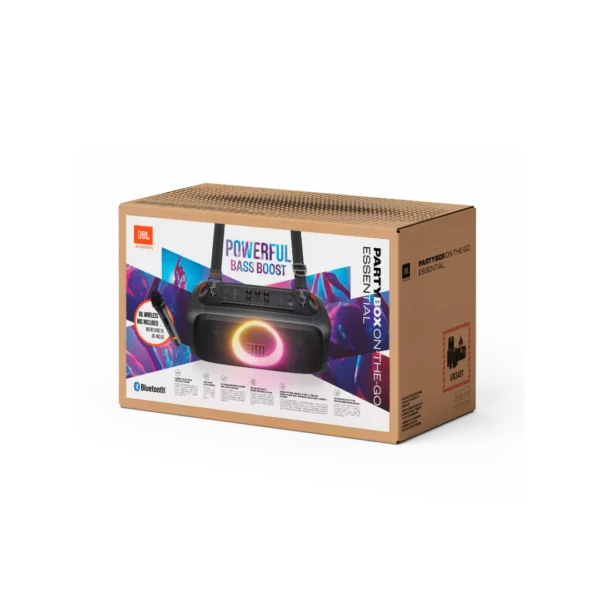 JBL Partybox On-The-Go Essential 2 Speaker With Wireless Mic Black - Image 8