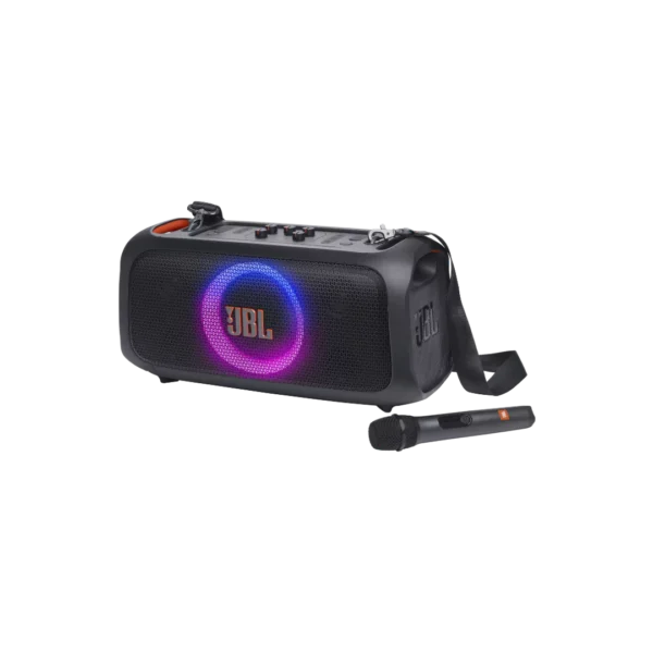 JBL Partybox On-The-Go Essential 2 Speaker With Wireless Mic Black