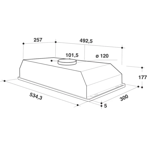 Whirlpool integrated Built-in-Hood WCT 64 FLS X - Image 4