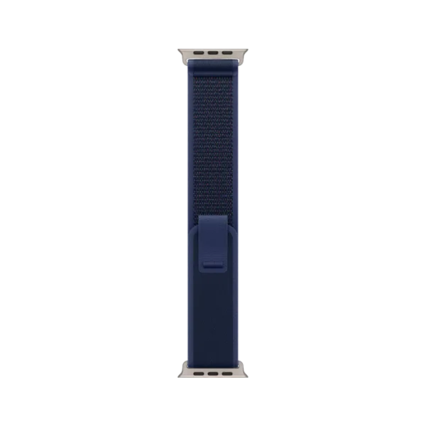 Apple Watch Ultra 2, 49mm Natural Titanium Case with Blue Trail Loop - Image 3