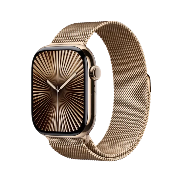 Apple Watch Series 10, 46mm Titanium Case with Milanese Loop – NEW