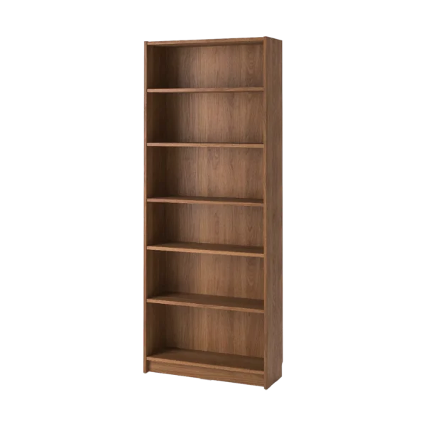 BILLY / OXBERG-Bookcase with door, brown ash veneer, 40x30x106 cm - Image 4