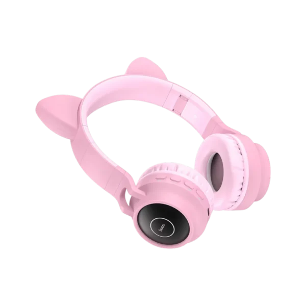 Hoco W27 Wireless Over Ear Headphones Pink - Image 2