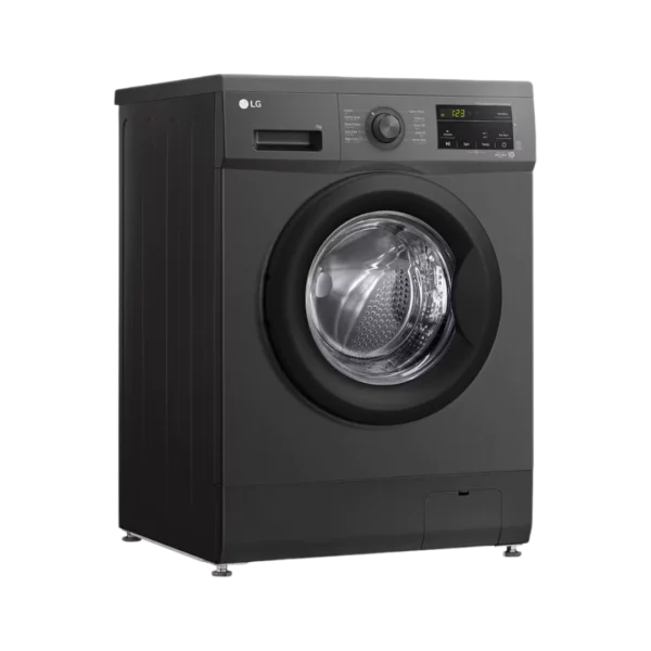 LG 2023 7kg Front Load Washing Machine, Black - Image 2