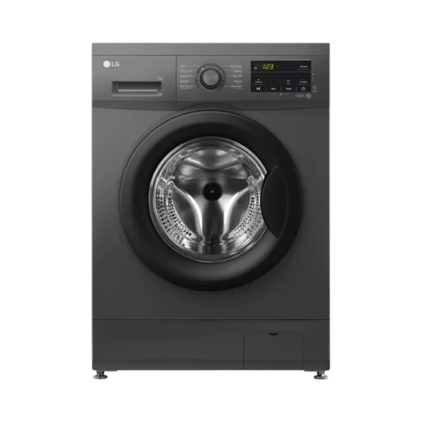 LG 2023 7kg Front Load Washing Machine, Black